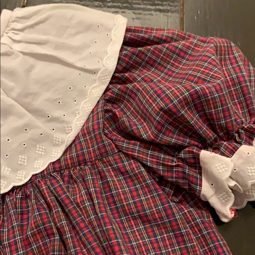 Plaid Bishop Dress - Picture 2 of 3